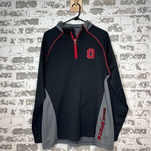 Ohio state varsity authentic apparel ohio state buckeyes long sleeve 1/4 zip